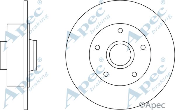 APEC BRAKING Тормозной диск DSK2871